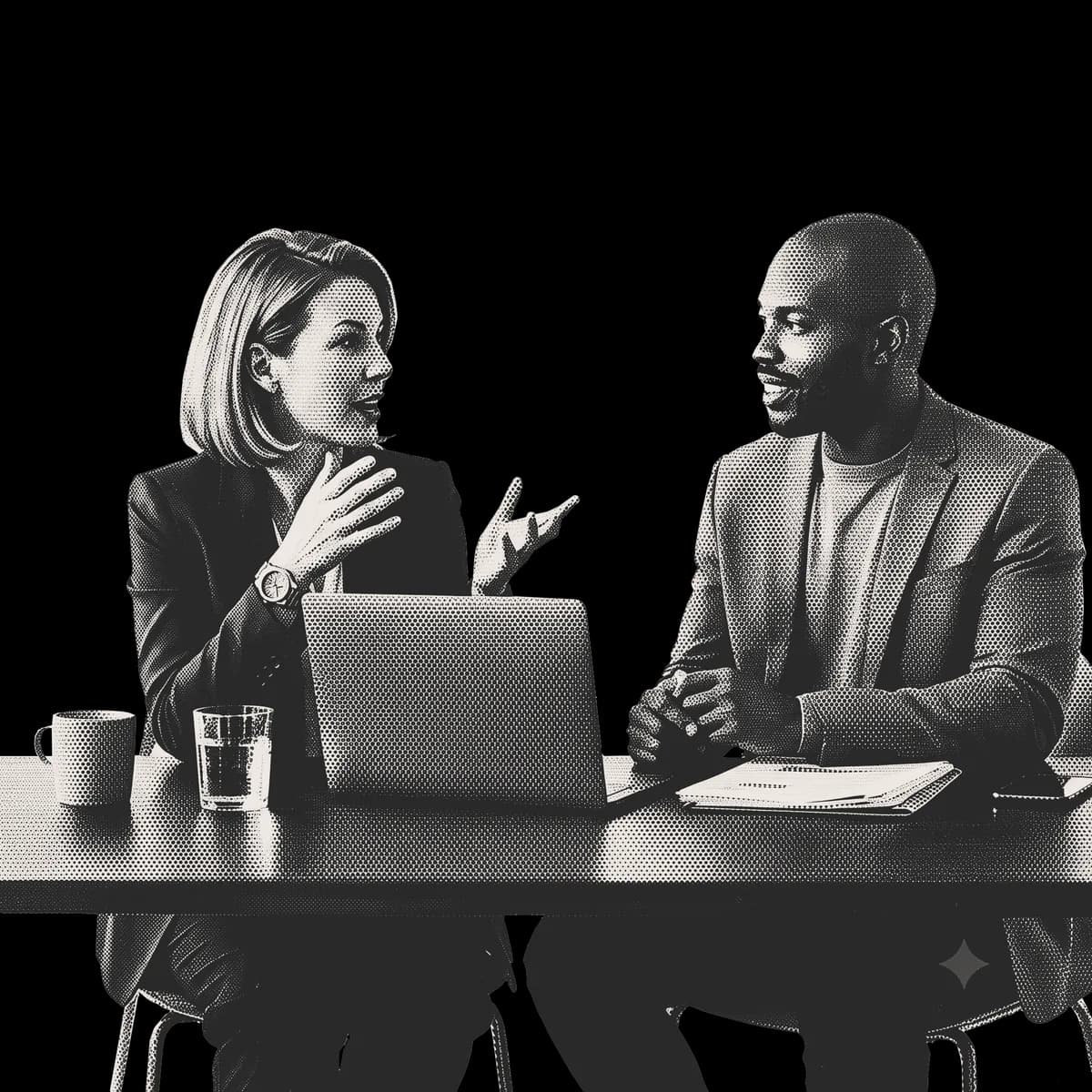 Partnership tax colleagues discussing TIERS results at a table