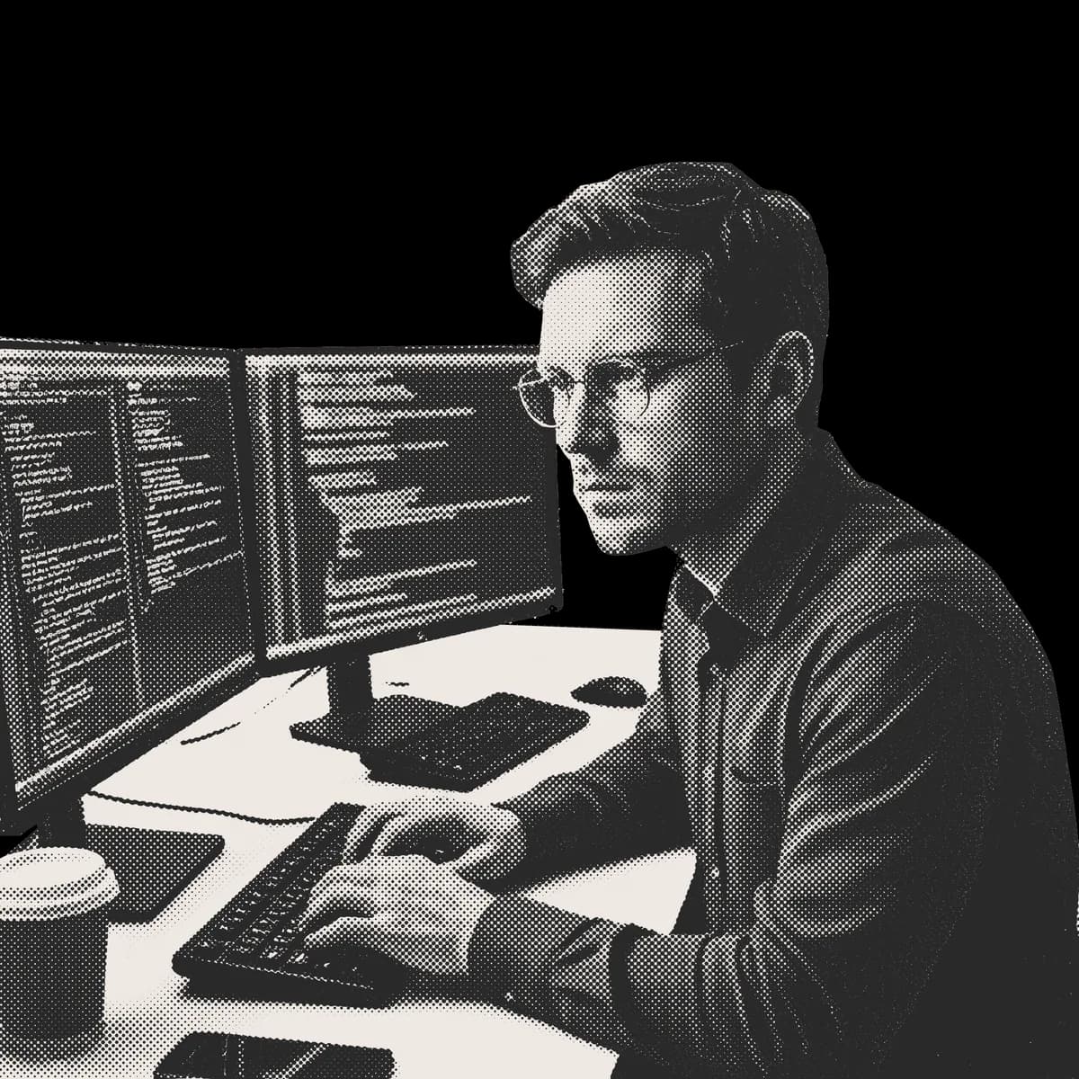 Tax professional using TIERS partnership tax software on dual monitors